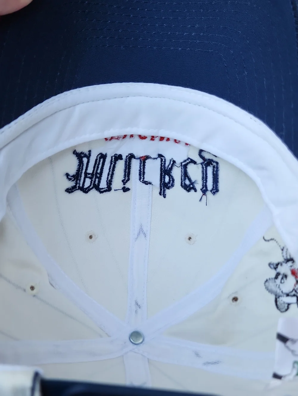 Collectible Mickey Original Adjustable Striped Baseball Hat